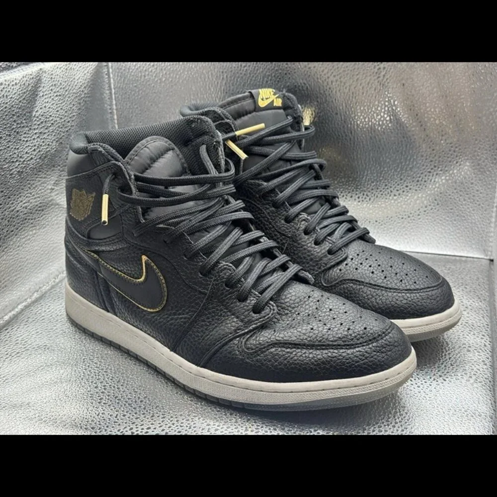 RARE 🚀 Sz 11 Nike Air Jordan 1 Retro High City of‎ Flight Black Gold 555088-031